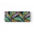 Artronauts Glass Print 92x36cm Colourful Tropical Leaves - Panoramic