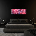 Artronauts Glass Print 92x36cm Pink Flowers - Panoramic
