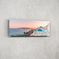 Artronauts Glass Print 92x36cm Greece Cave Houses - Panoramic