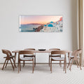 Artronauts Glass Print 92x36cm Greece Cave Houses - Panoramic