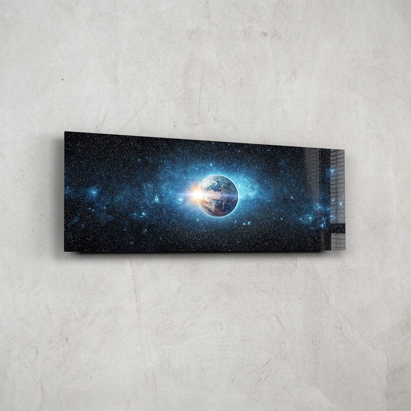 Artronauts Glass Print 92x36cm The Earth  - Panoramic