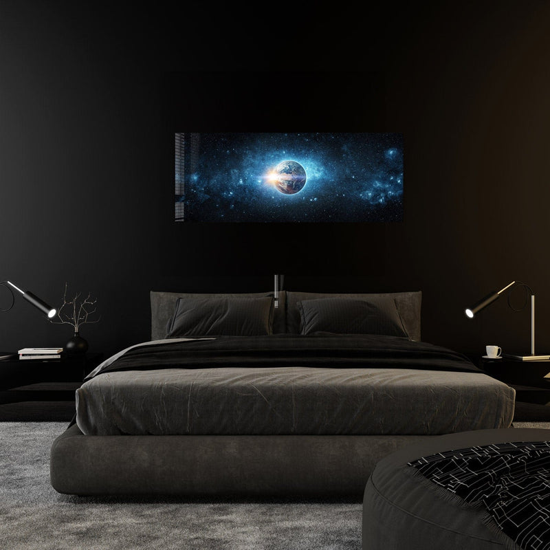 Artronauts Glass Print 92x36cm The Earth  - Panoramic