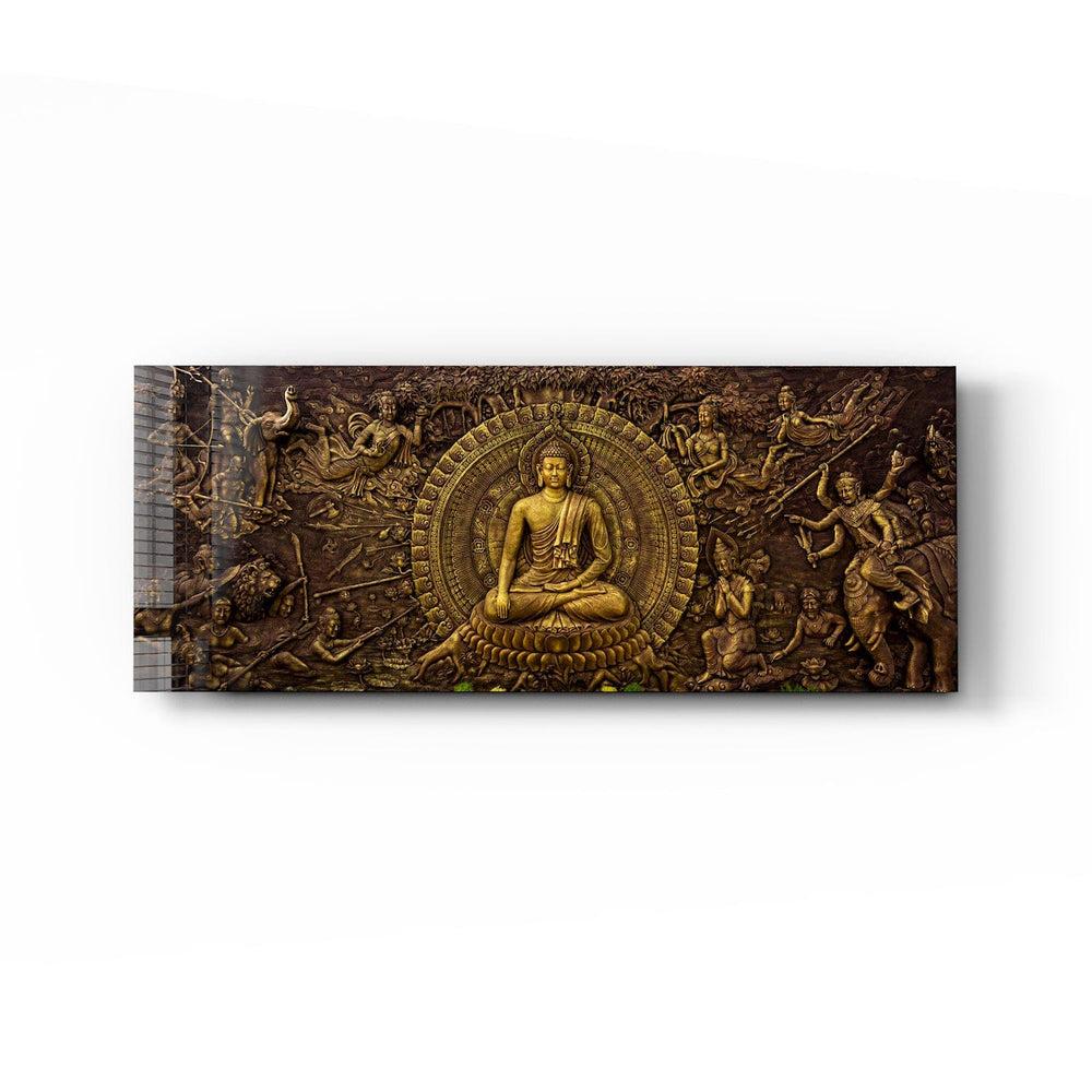 Artronauts Art Glass Print 92x36cm Buddha - Panoramic
