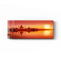 Artronauts Glass Print 92x36cm Sunset in Taj Mahal - Panoramic