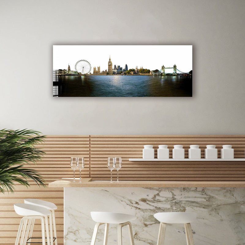 Artronauts Glass Print 92x36cm London - Panoramic