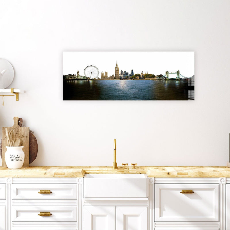 Artronauts Glass Print 92x36cm London - Panoramic