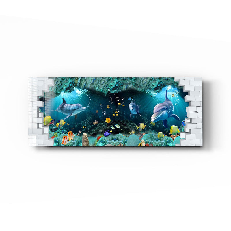 Artronauts Glass Print 92x36cm Under The Sea - Panoramic