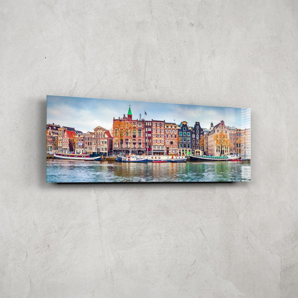 Artronauts Glass Print 92x36cm Amsterdam - Panoramic