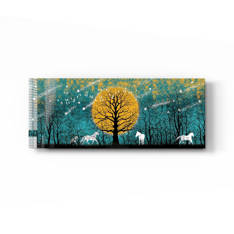 Artronauts Glass Print 92x36cm Sunrise - Panoramic