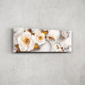 Artronauts Glass Print 92x36cm White Rose - Panoramic