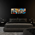 Artronauts Glass Print 92x36cm Colourful Apartments - Panoramic