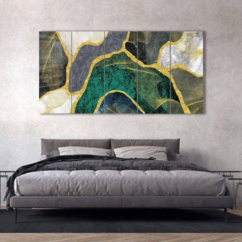 Artronauts Glass Print 92x180 cm | 36.5"x71.5" Luxury Marble