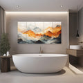 Artronauts Glass Print 92x180 cm | 36.5"x71.5" Chaotic Mountains