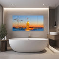 Artronauts Glass Print 92x180 cm | 36.5"x71.5" Maiden Tower