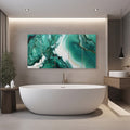 Artronauts Glass Print 92x180 cm | 36.5"x71.5" Beach Marble