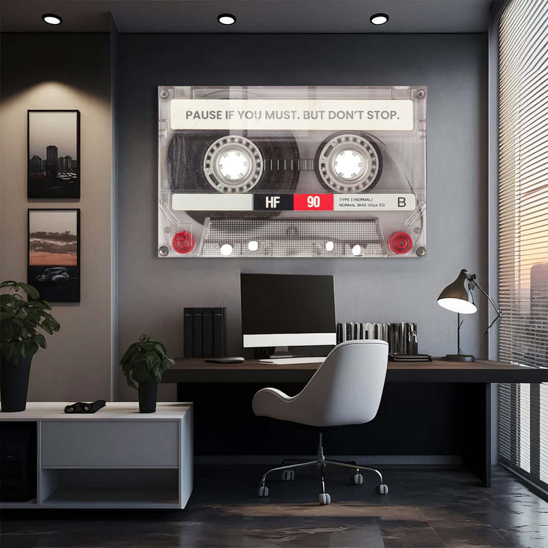 Artronauts Glass Print Pause If You Must - Tempered Glass Wall Art