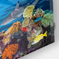 Artronauts Glass Print 92x36cm Aqua Panoramic Glass Wall Art