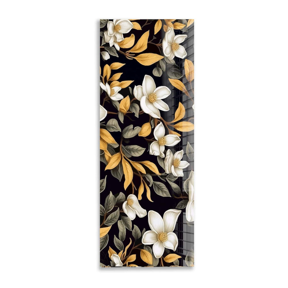 Artronauts Glass Print 92x36cm Soft Flowers - Panoramic