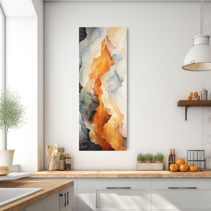 Artronauts Glass Print 92x36cm Golden Chaos - Panoramic