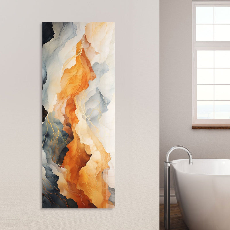 Artronauts Glass Print 92x36cm Golden Chaos - Panoramic