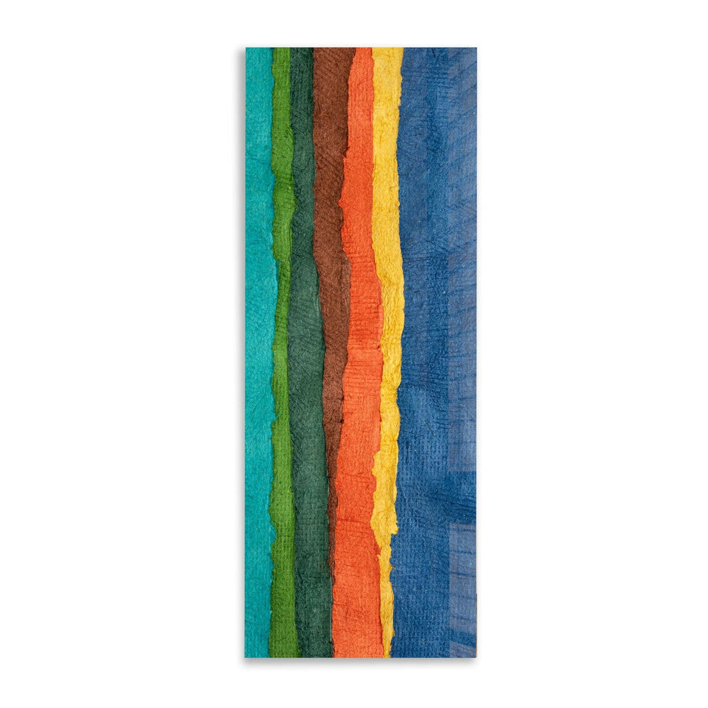 Artronauts Glass Print 92x36cm Colourful Fabric - Panoramic