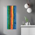 Artronauts Glass Print 92x36cm Colourful Fabric - Panoramic