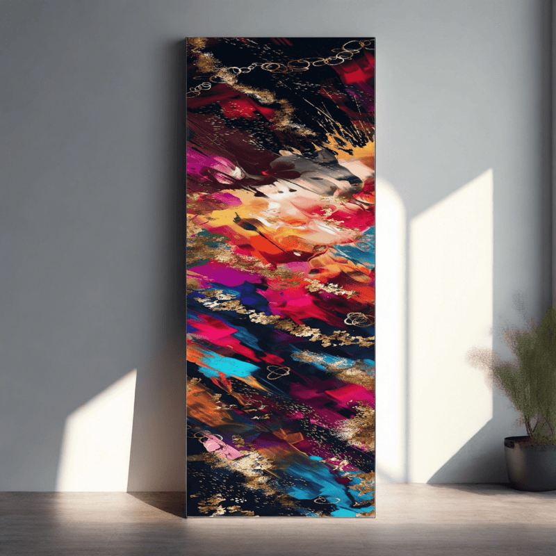 Artronauts Glass Print 92x36cm Falling Abstract - Panoramic