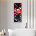 Artronauts Glass Print 92x36cm Falling Abstract - Panoramic