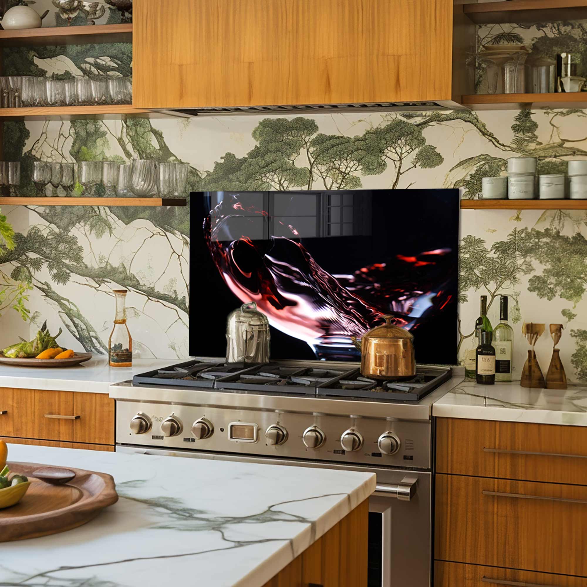 Glass of Wine - Glass Splashback