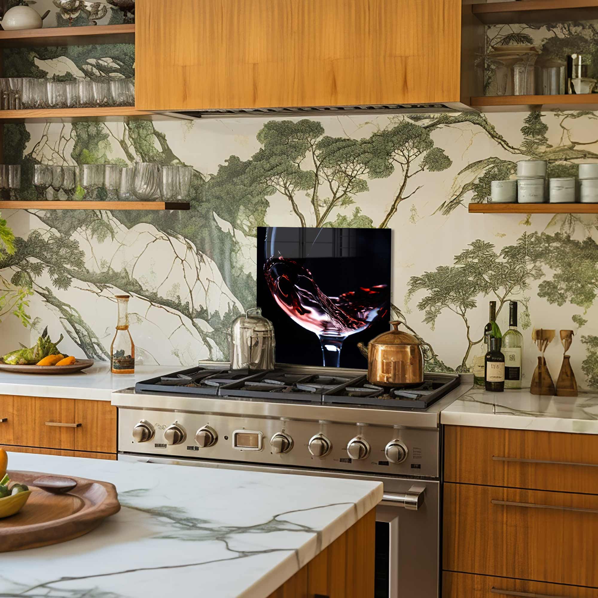 Glass of Wine - Glass Splashback