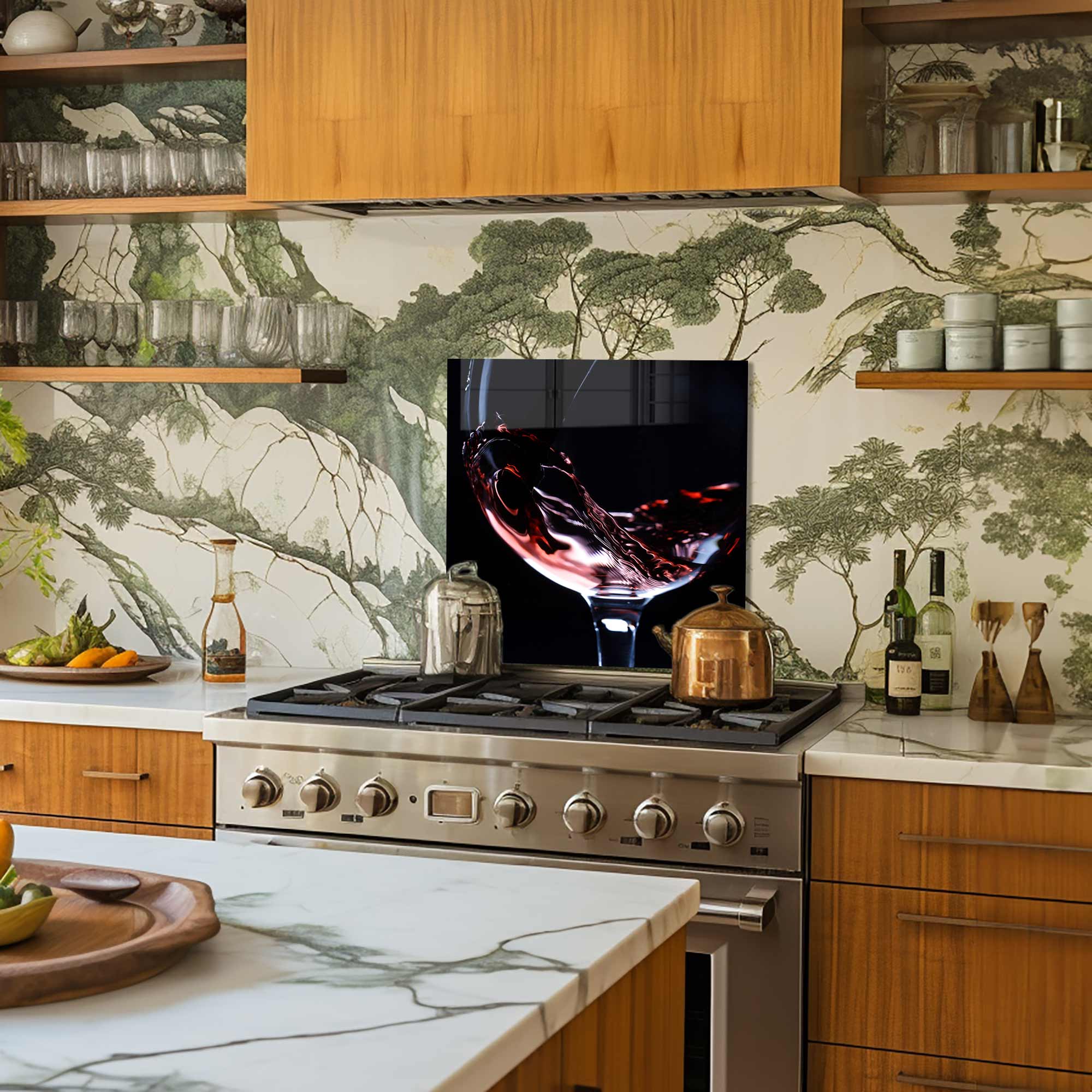 Glass of Wine - Glass Splashback