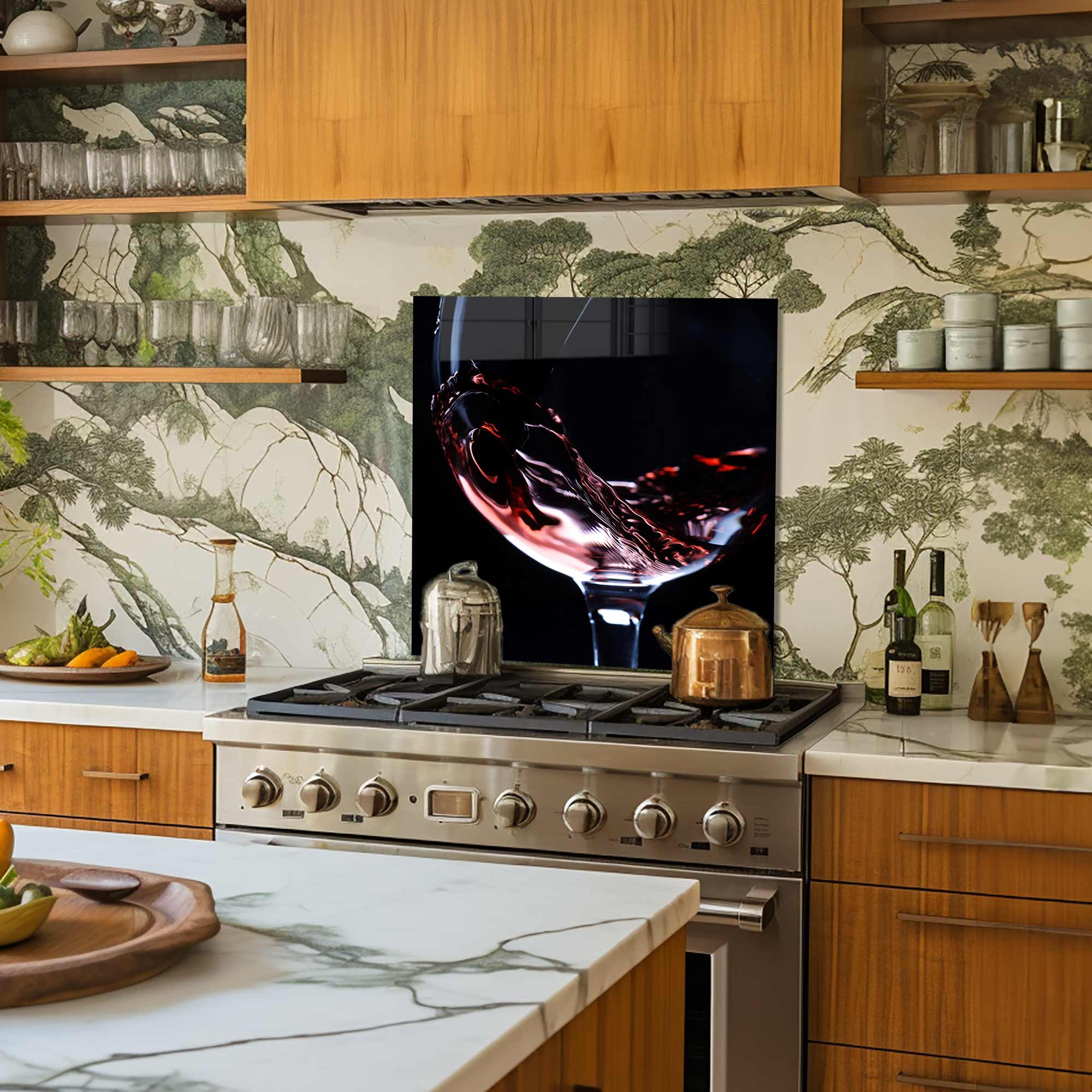 Glass of Wine - Glass Splashback