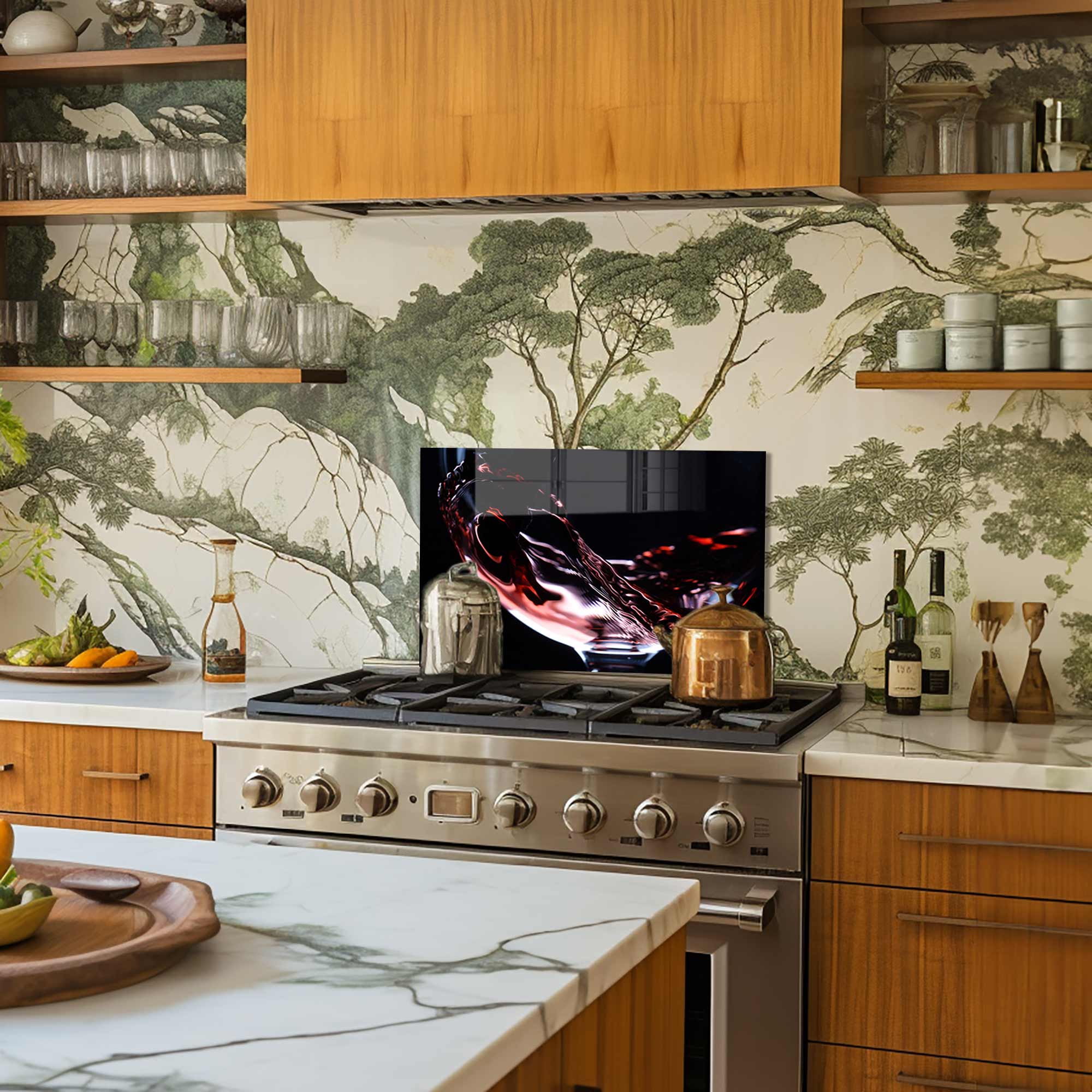 Glass of Wine - Glass Splashback