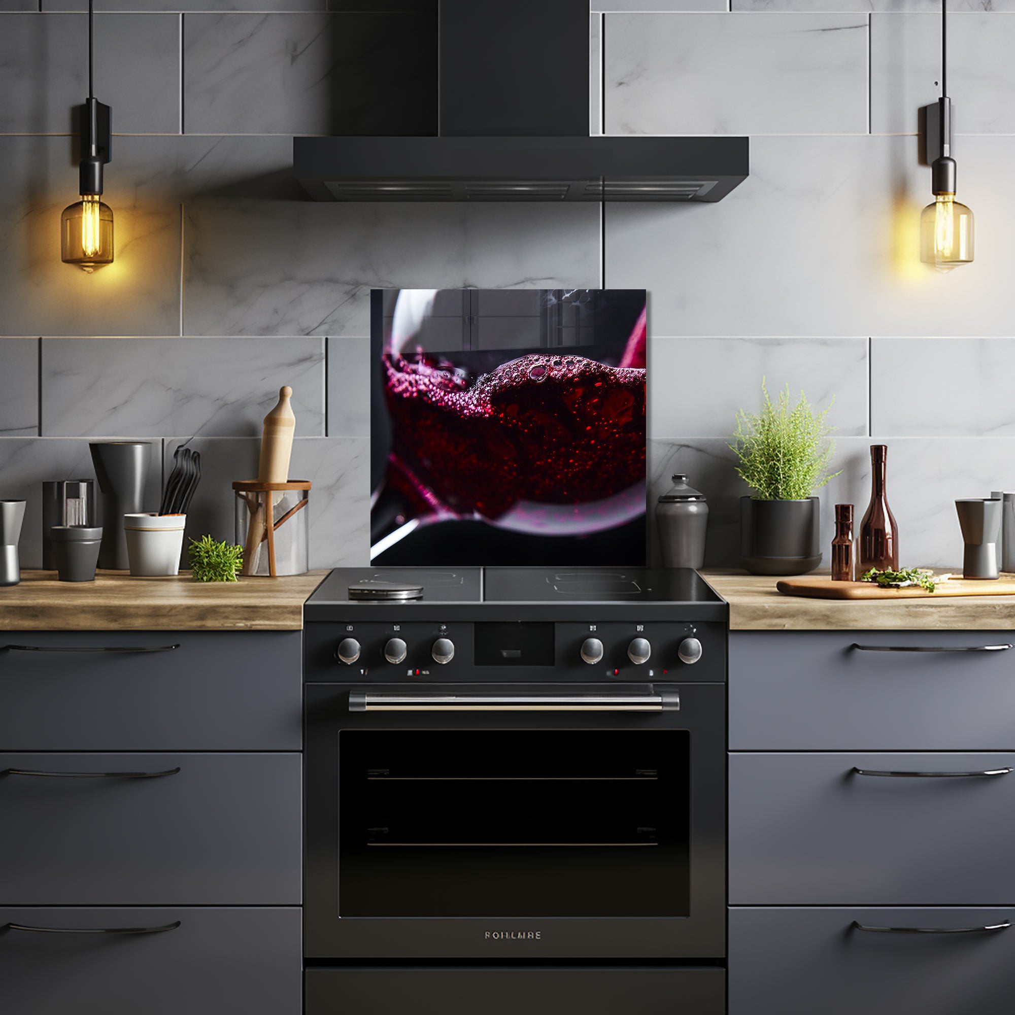 Red Wine - Glass Splashback