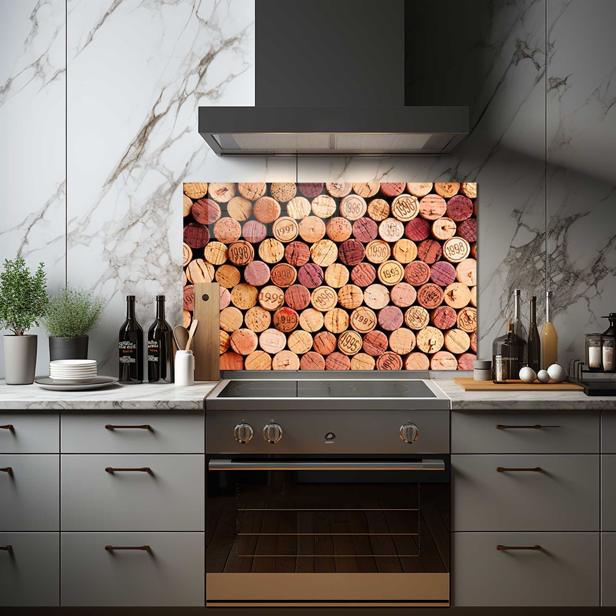 Wine Corks - Glass Splashback