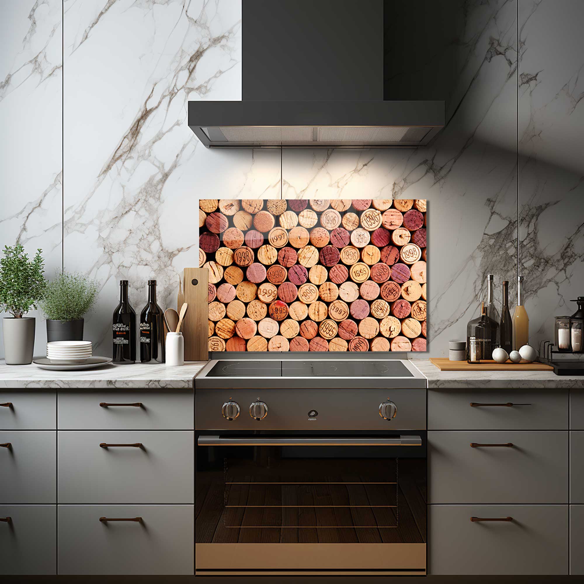 Wine Corks - Glass Splashback