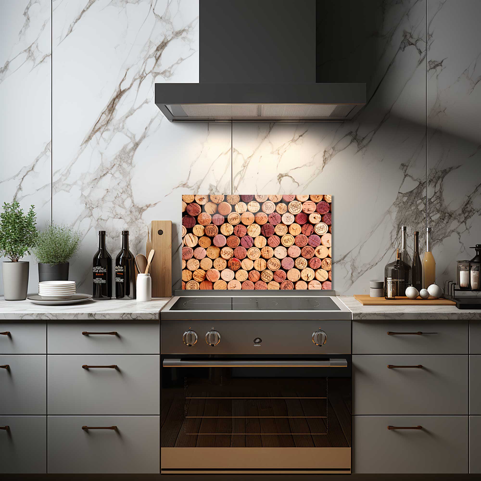 Wine Corks - Glass Splashback