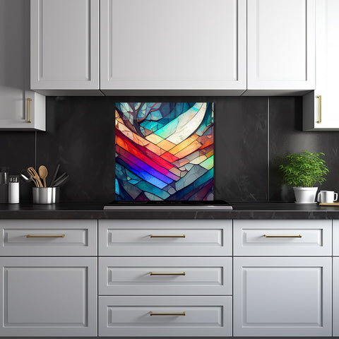 Colourful Marbles - Glass Splashback