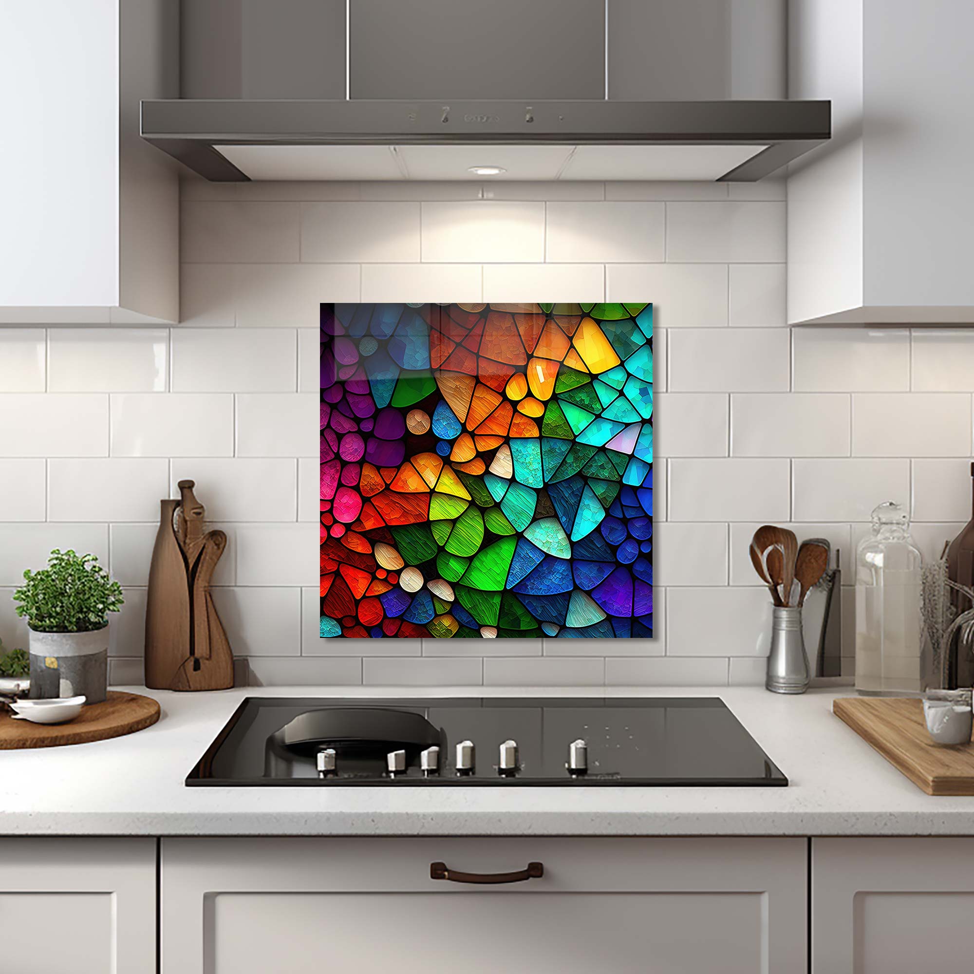 Colourful Rocks- Glass Splashback