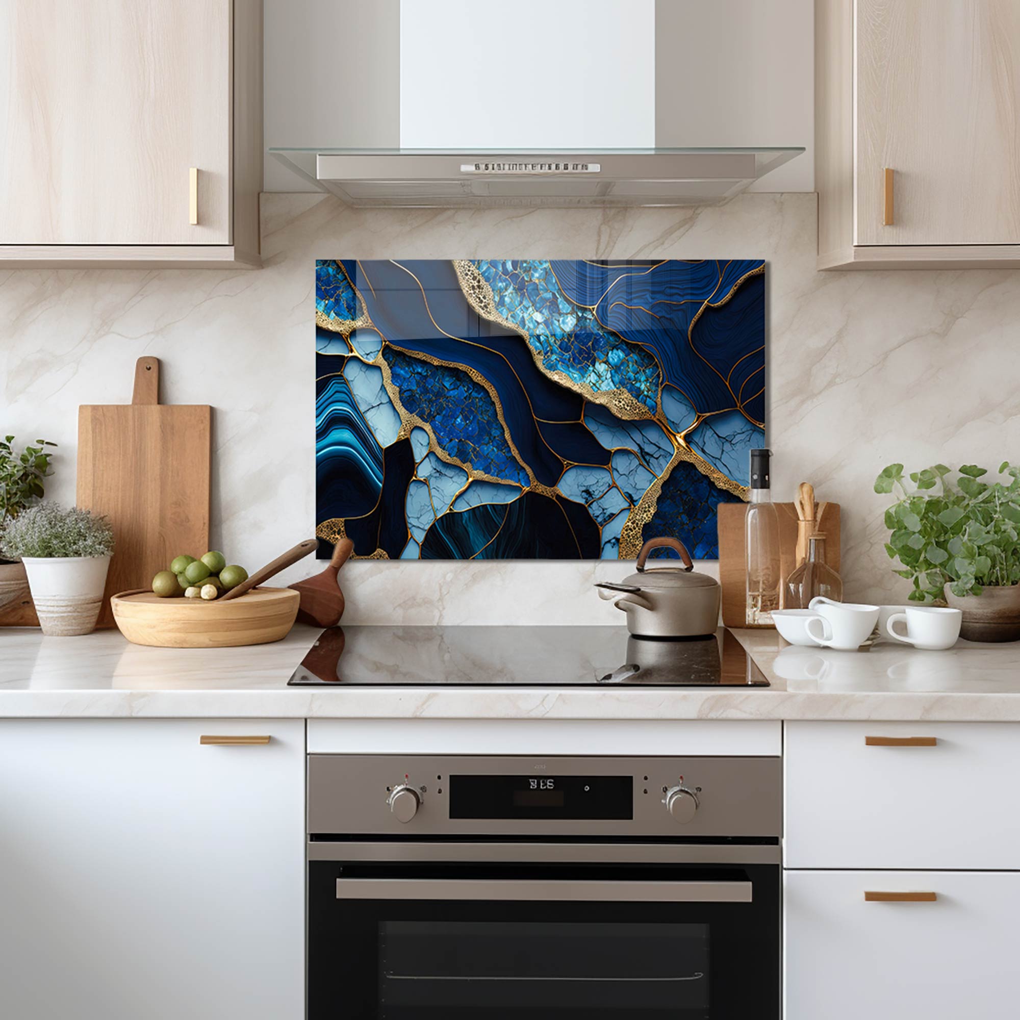 Veined Leaves - Glass Splashback