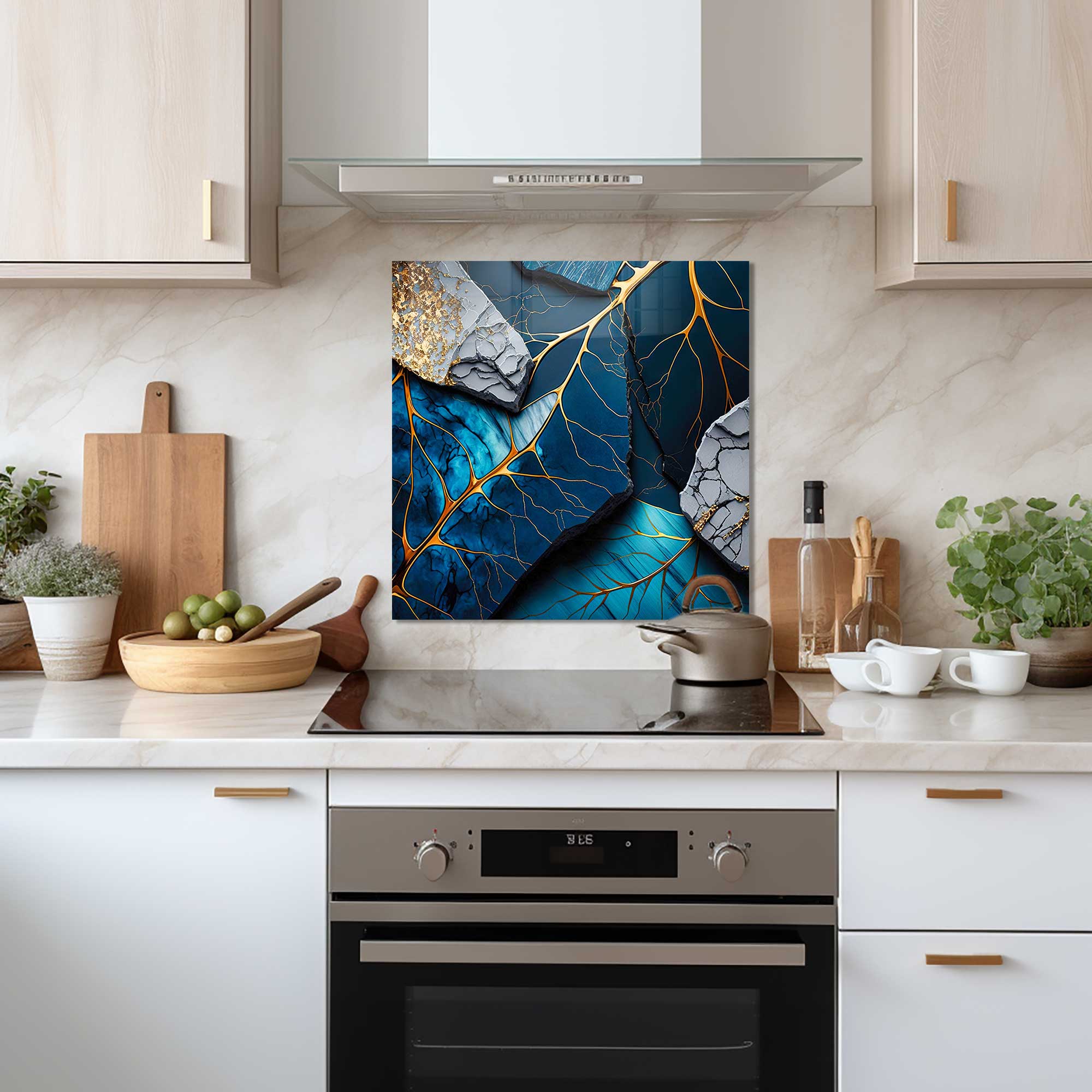 Blue Marble - Kitchen Splashback