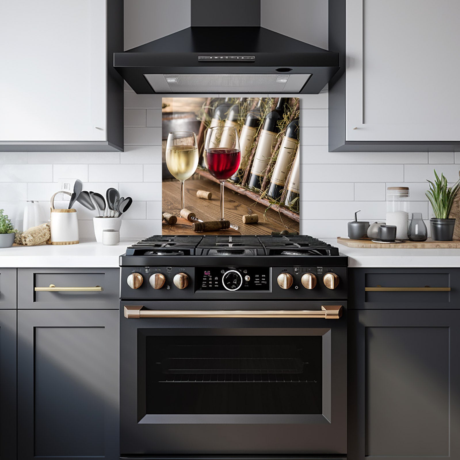 Couple Wine - Glass Splashback