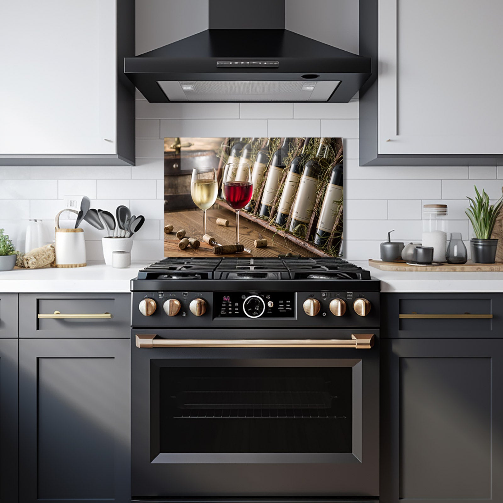 Couple Wine - Glass Splashback