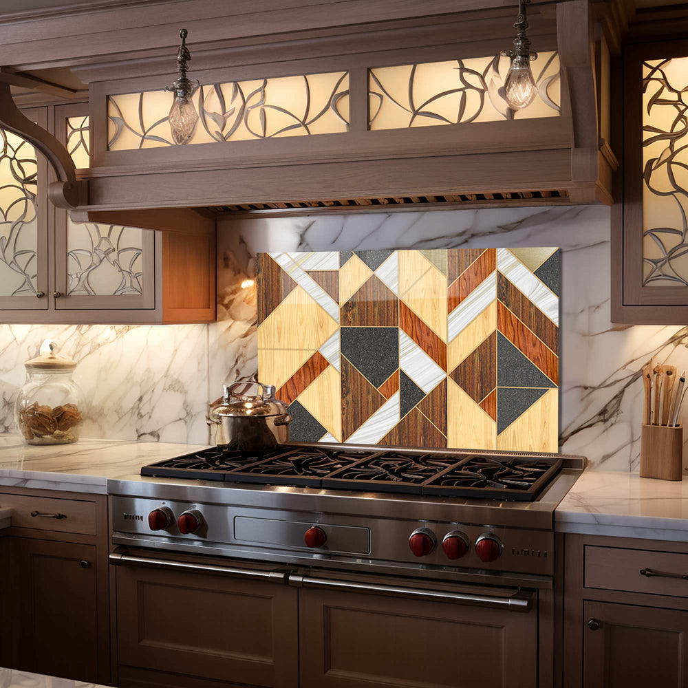 Artronauts Glass Print 90x60 cm | 35.4"x23.6" Geometric - Glass Splashback