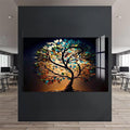 Artronauts Glass Print Roots of Light-Tree Of Life Tempered Glass Wall Art
