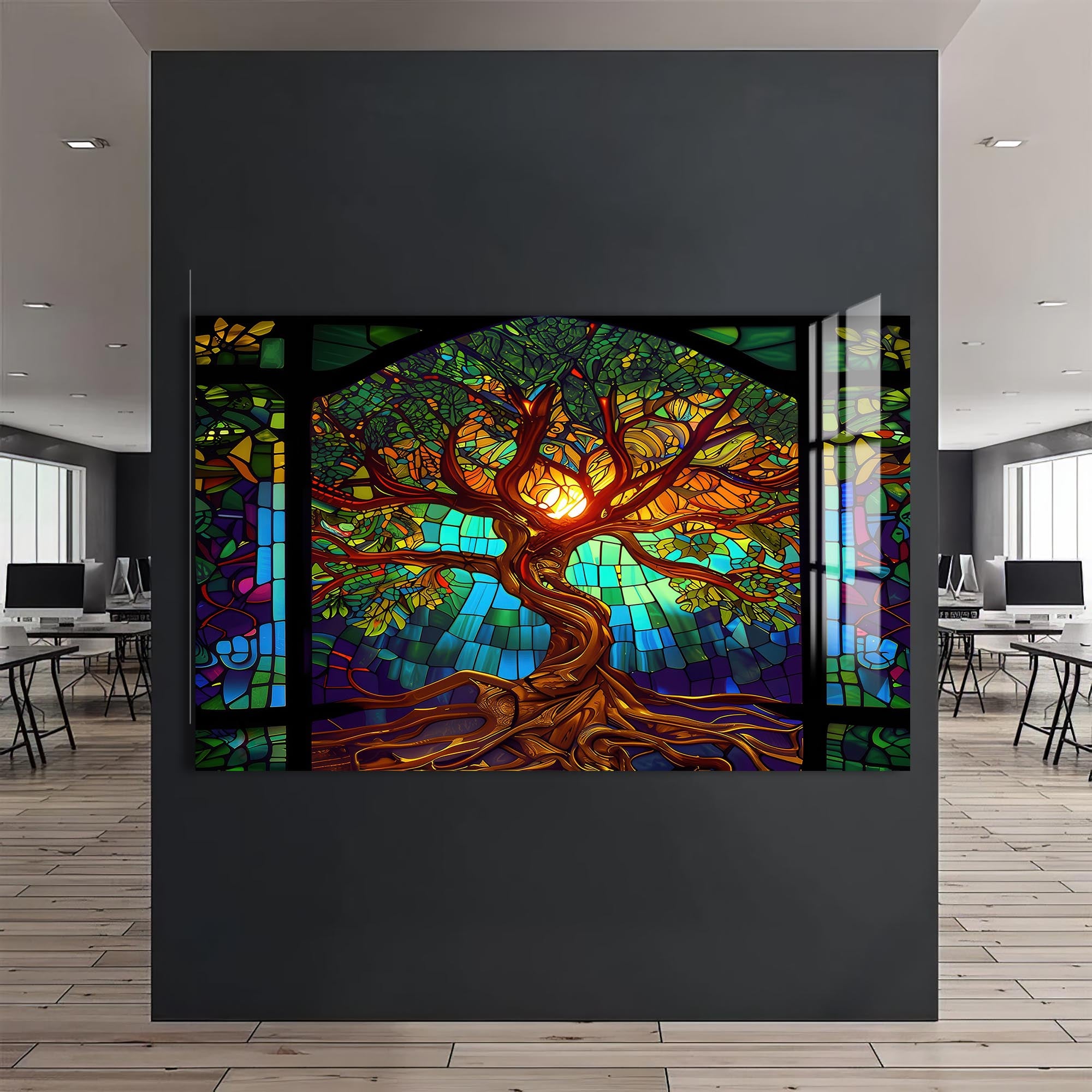 Eternal Canopy-Tree Of Life Tempered Glass Wall Art