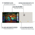 Artronauts Glass Print Eternal Canopy-Tree Of Life Tempered Glass Wall Art