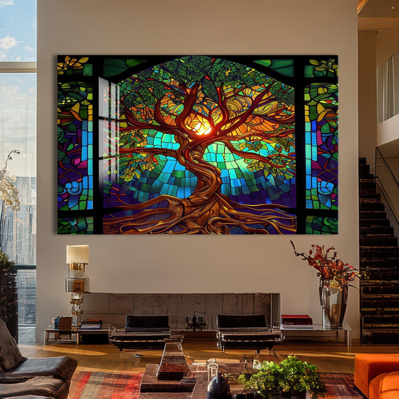 Artronauts Glass Print Eternal Canopy-Tree Of Life Tempered Glass Wall Art