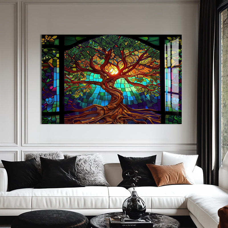 Artronauts Glass Print Eternal Canopy-Tree Of Life Tempered Glass Wall Art