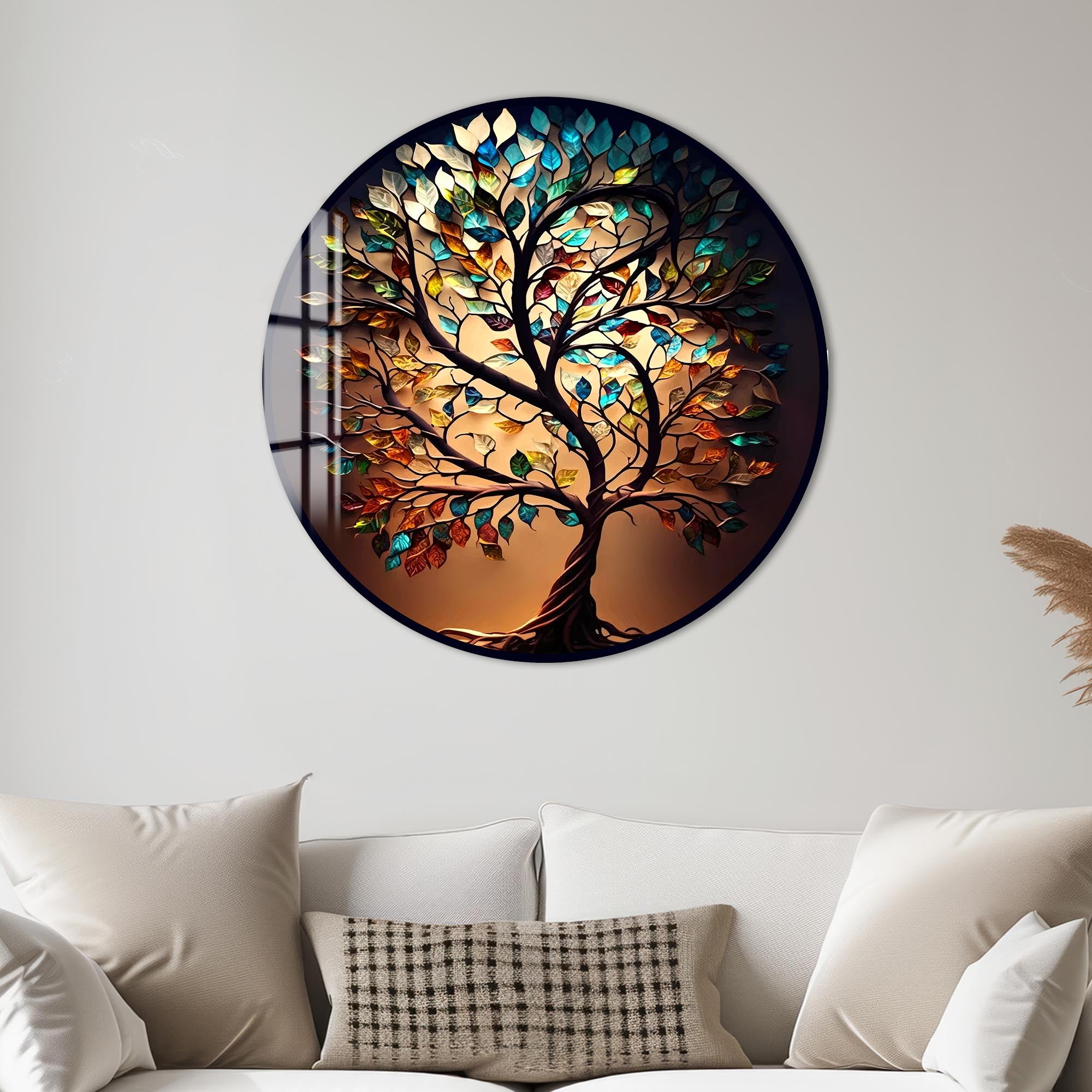 Elysian Tree-Tree Of Life Glass Wall Art